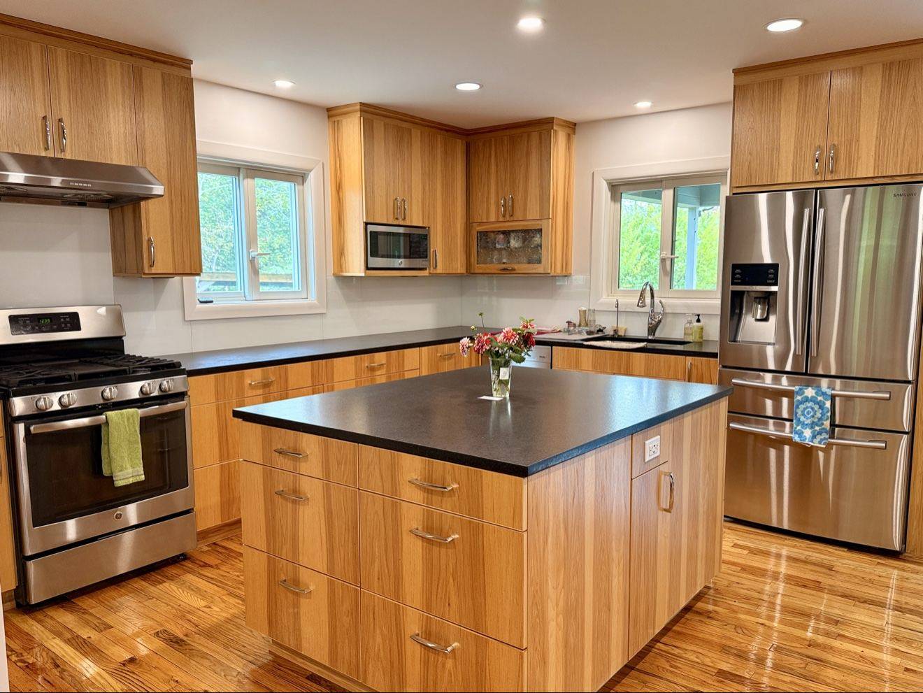 Polished post-construction kitchen cleaned by Lehigh Valley Pros